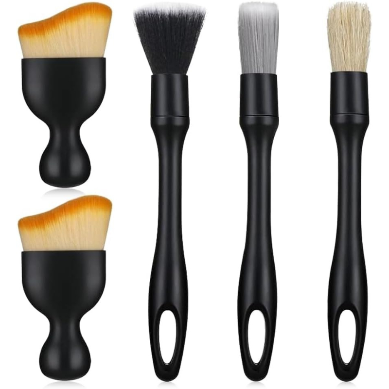 Car Detailing Brush - 5pcs Automotive Detail Brush Kit Is