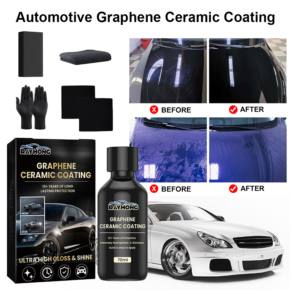 Car Detailing Brush - 70ml Graphene Ceramic Coating 20H with