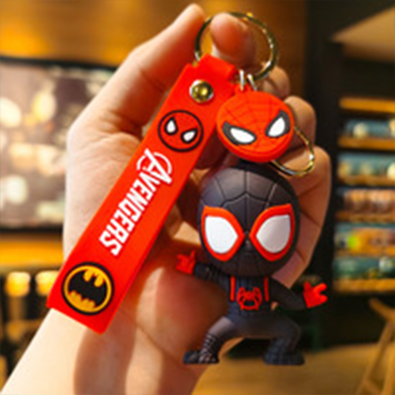 Car Accessories In Japan - Creative Cartoon Spider Man Doll Keychain