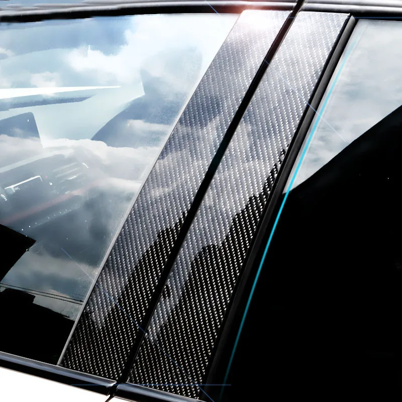Car Accessories Must Have - 3/5/7/10CM Black Glossy 6D Carbon Fiber