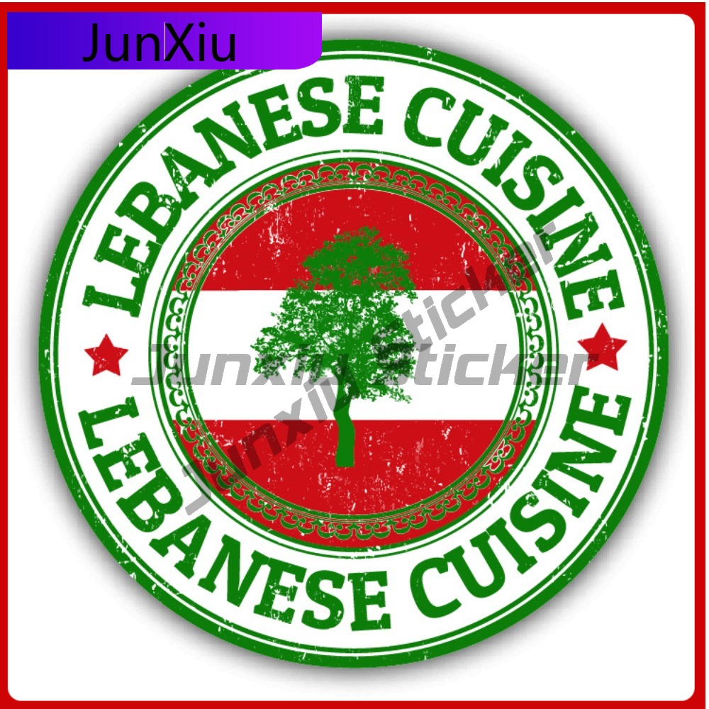 Car Accessories Lebanon - Lebanon Flag Creative Sticker Travel Stamp