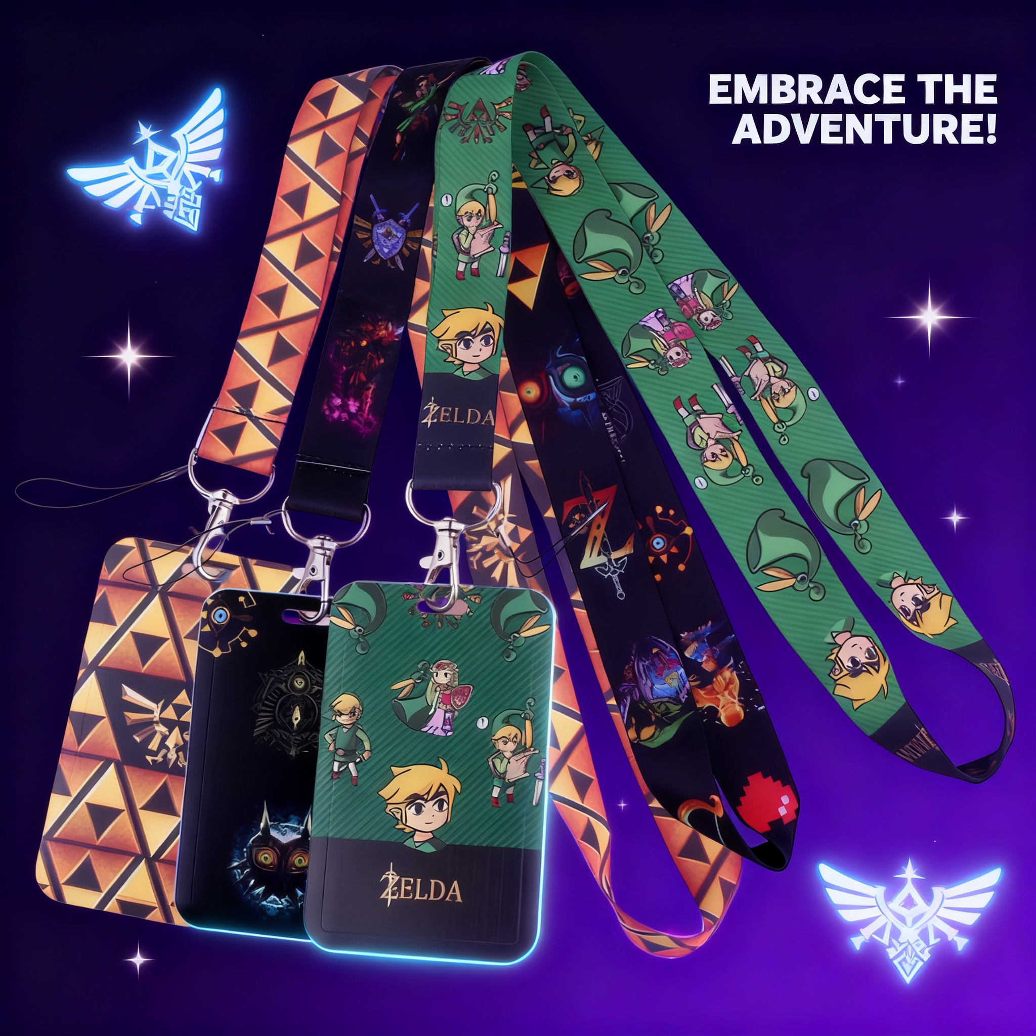 Car Accessories In Japan - Cartoon Game Lanyards for Key Neck