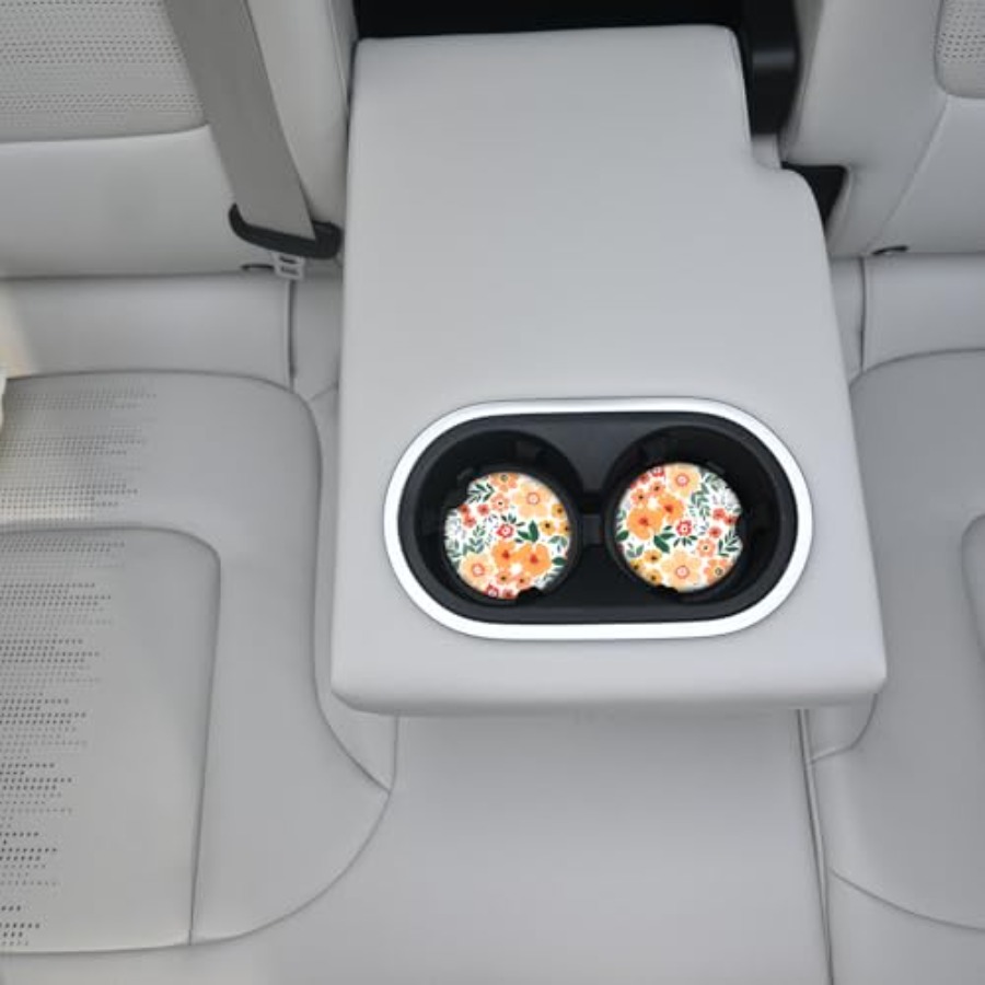 Flowers Absorbent Car Coasters - Car Accessories Cork incelemesi ve fiyatı