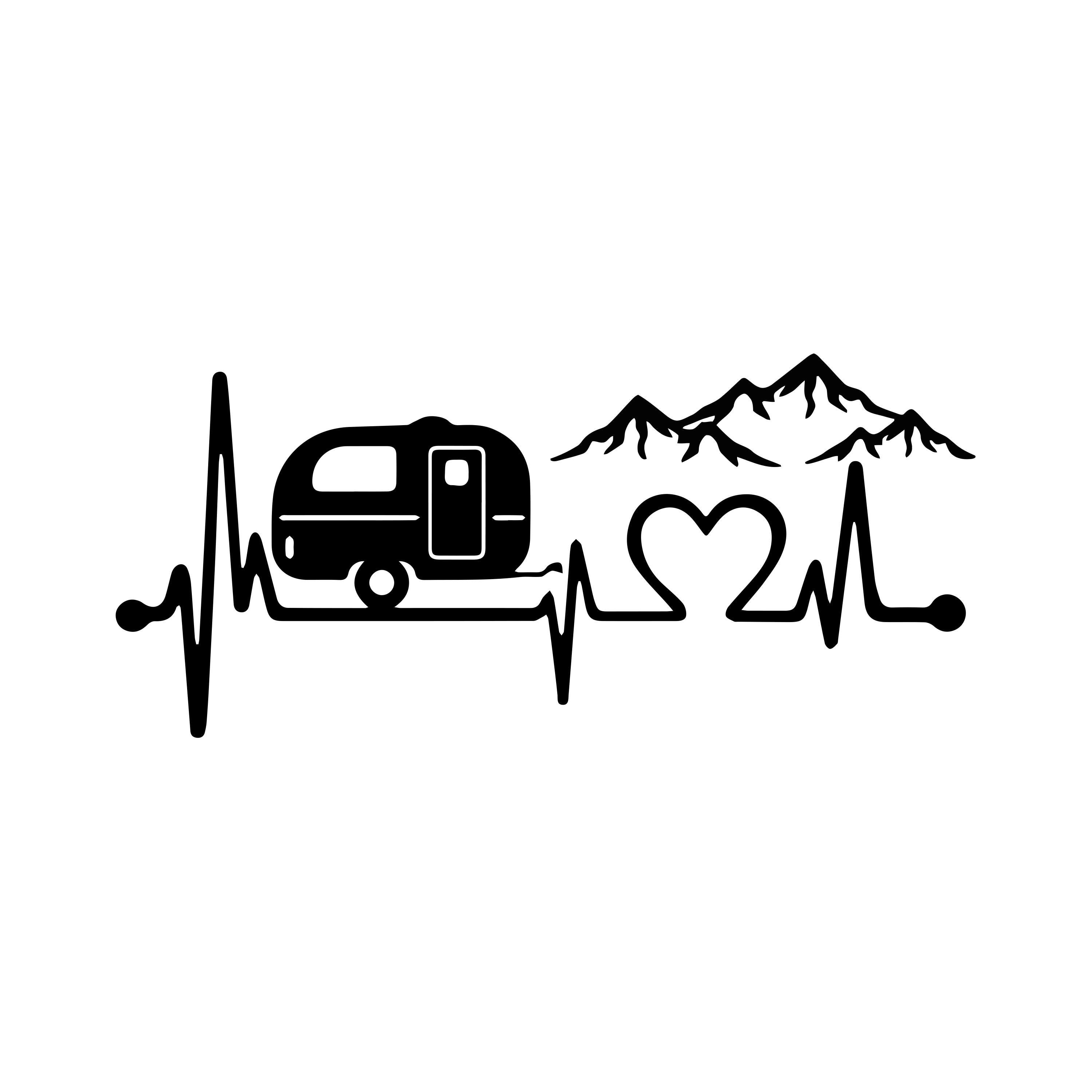 Caravan Love Heartbeat Mountai - Car Accessories Lebanon incelemesi ve fiyatı