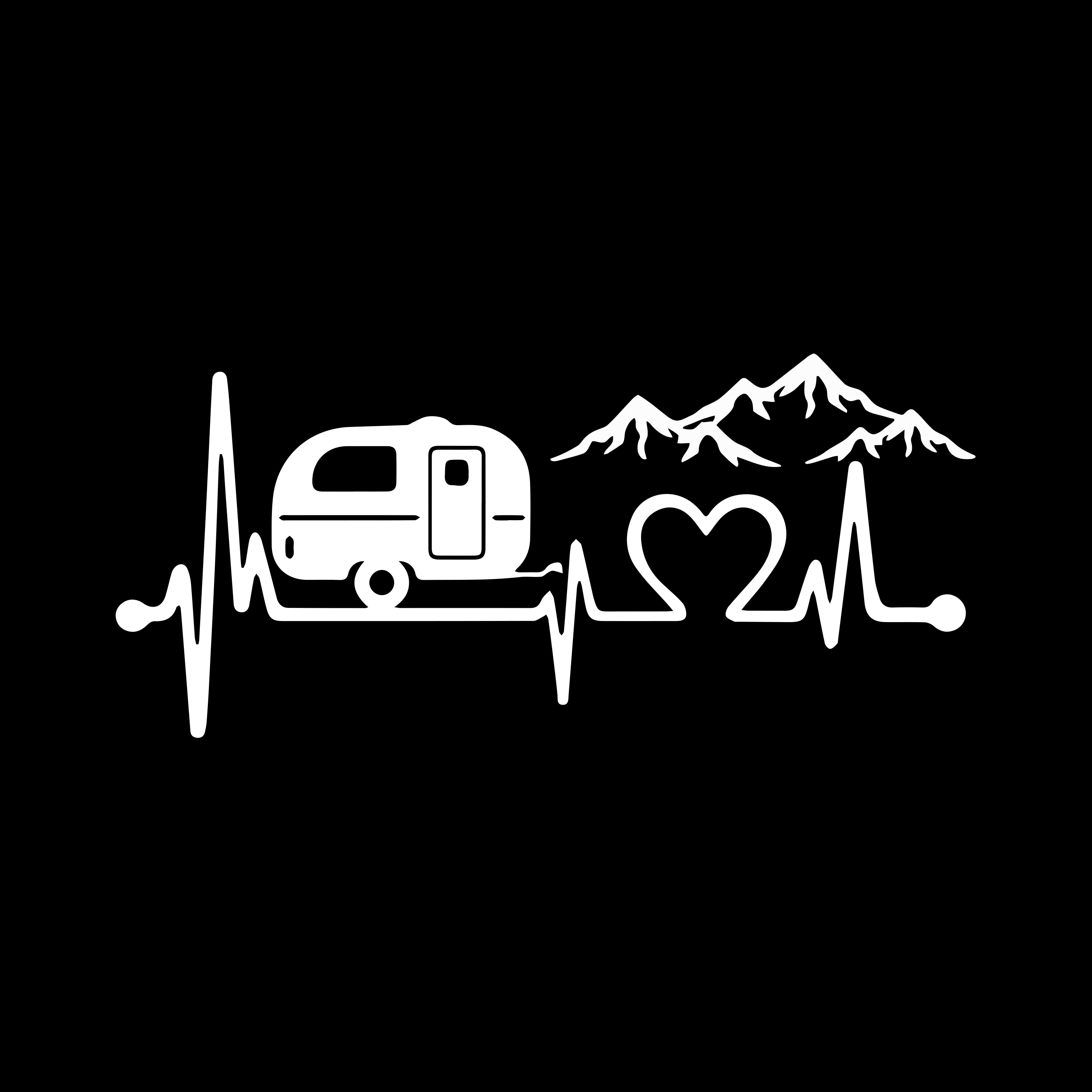 Caravan Love Heartbeat Mountai - Car Accessories Lebanon incelemesi ve fiyatı