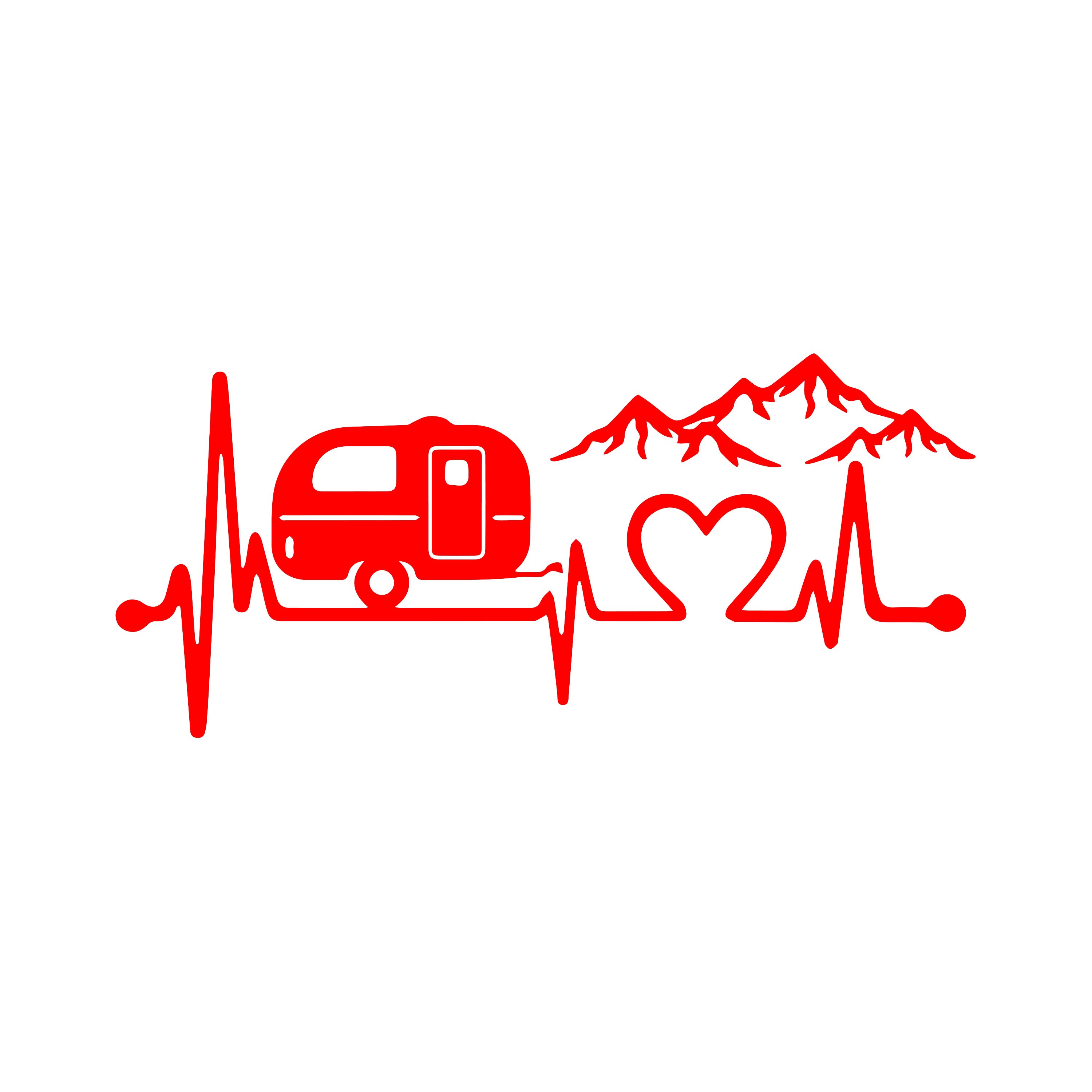 Caravan Love Heartbeat Mountai - Car Accessories Lebanon incelemesi ve fiyatı