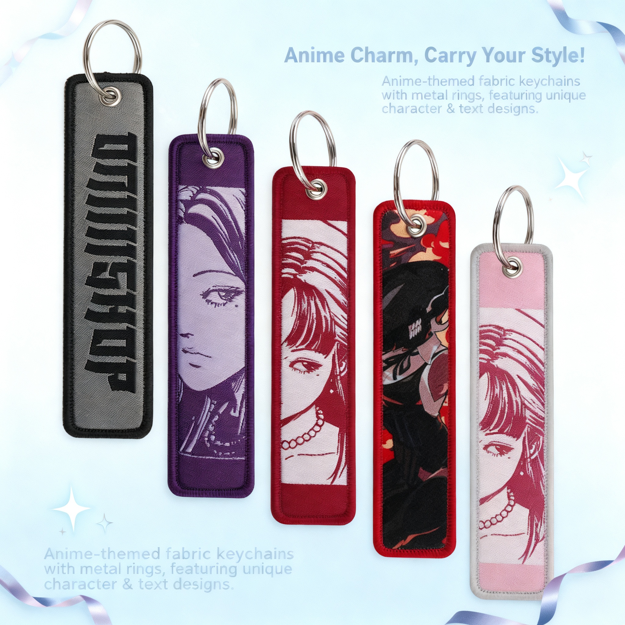 Anime Girls Embroidery Key Fob - Car Accessories In Japan incelemesi ve fiyatı