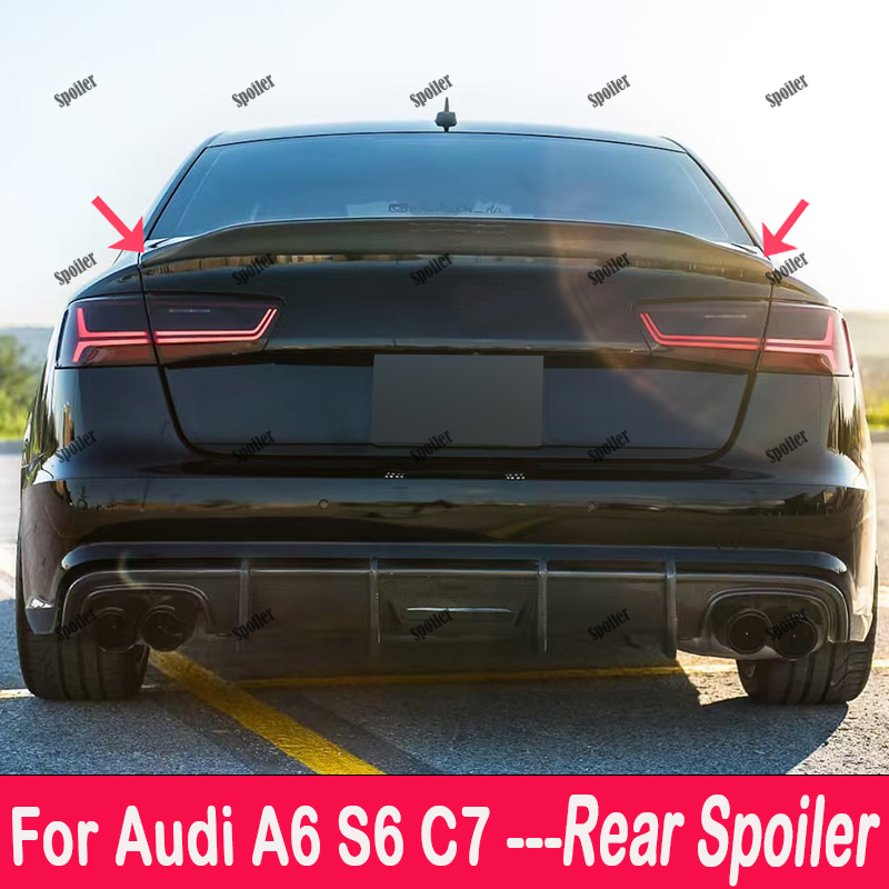 For Audi A6 S6 C7 Real Carbon  - Car Accessories Company incelemesi ve fiyatı