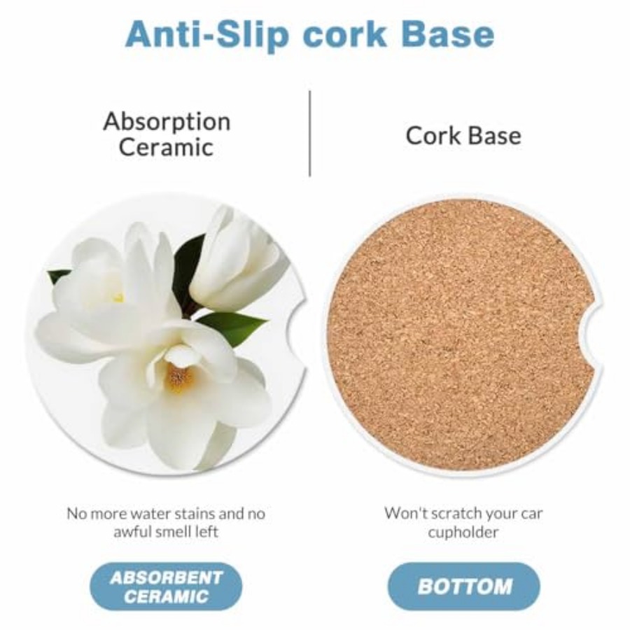 2 Pack Car Cup Holder Coaster  - Car Accessories Cork incelemesi ve fiyatı