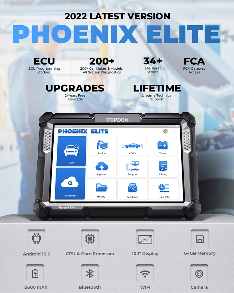 TOPDON PHOENIX ELITE Car Ecu U - Obd2 Scanner incelemesi ve fiyatı