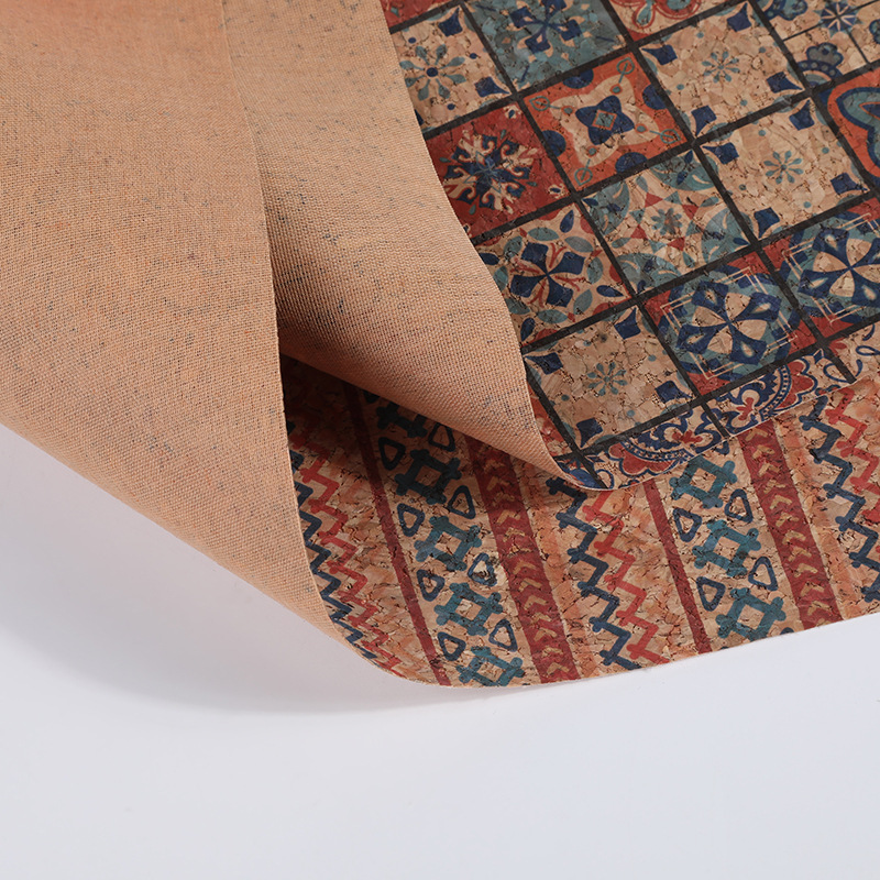 Cork Printed PU Leather Fabric - Car Accessories Cork incelemesi ve fiyatı