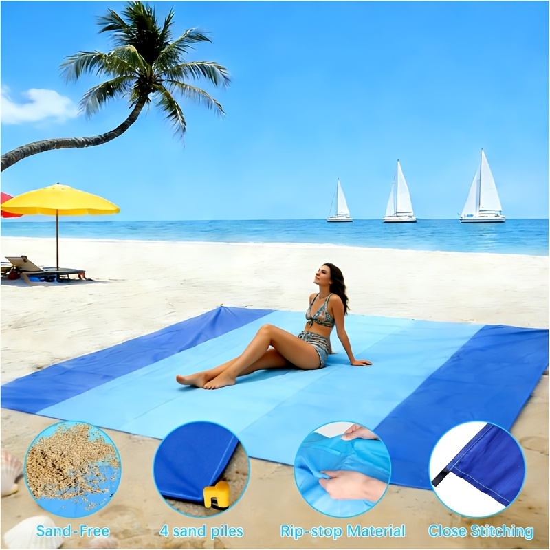 Large Sand Proof Beach Blanket - Car Accessories Must Have incelemesi ve fiyatı