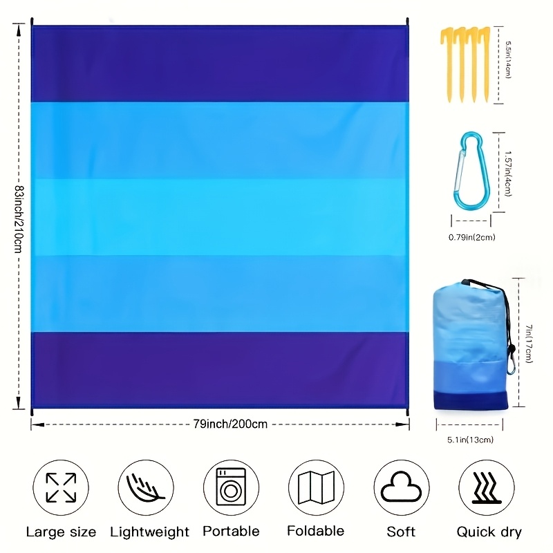 Large Sand Proof Beach Blanket - Car Accessories Must Have incelemesi ve fiyatı