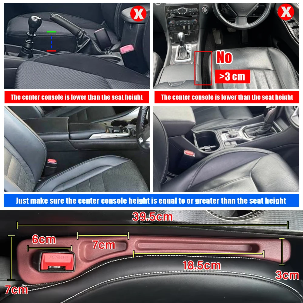2Pcs Car Seat Gap Filler Organ - Car Accessories Tape incelemesi ve fiyatı