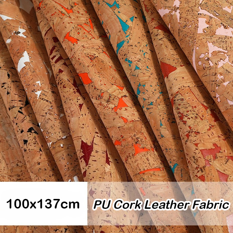 100x137cm Cork Printed PU Leat - Car Accessories Cork incelemesi ve fiyatı