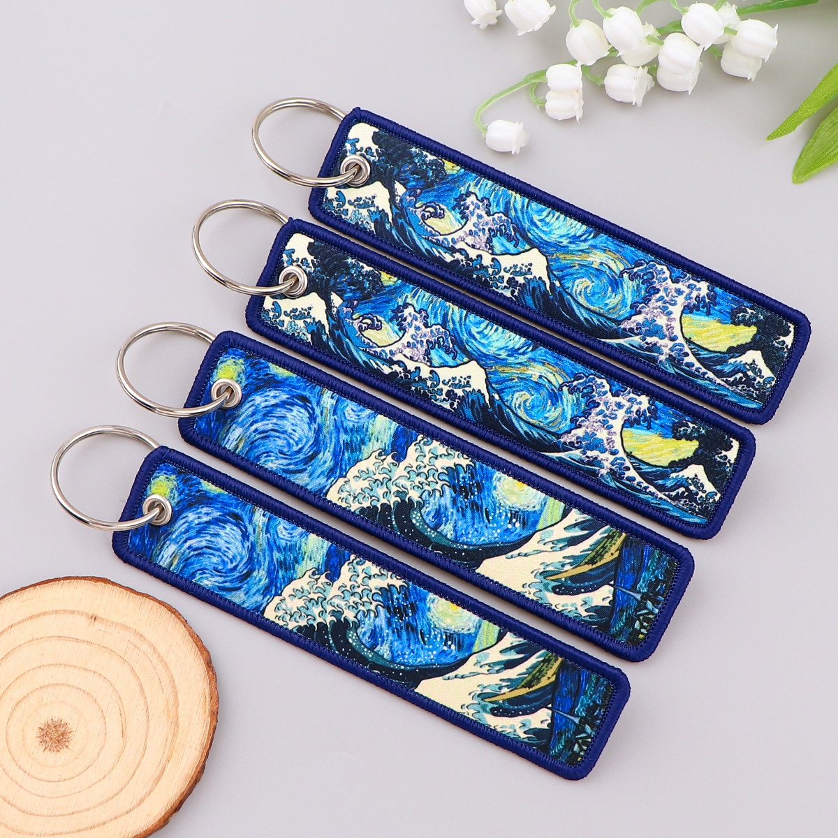 Van Gogh Embroidery Key Fobs K - Car Accessories In Japan incelemesi ve fiyatı