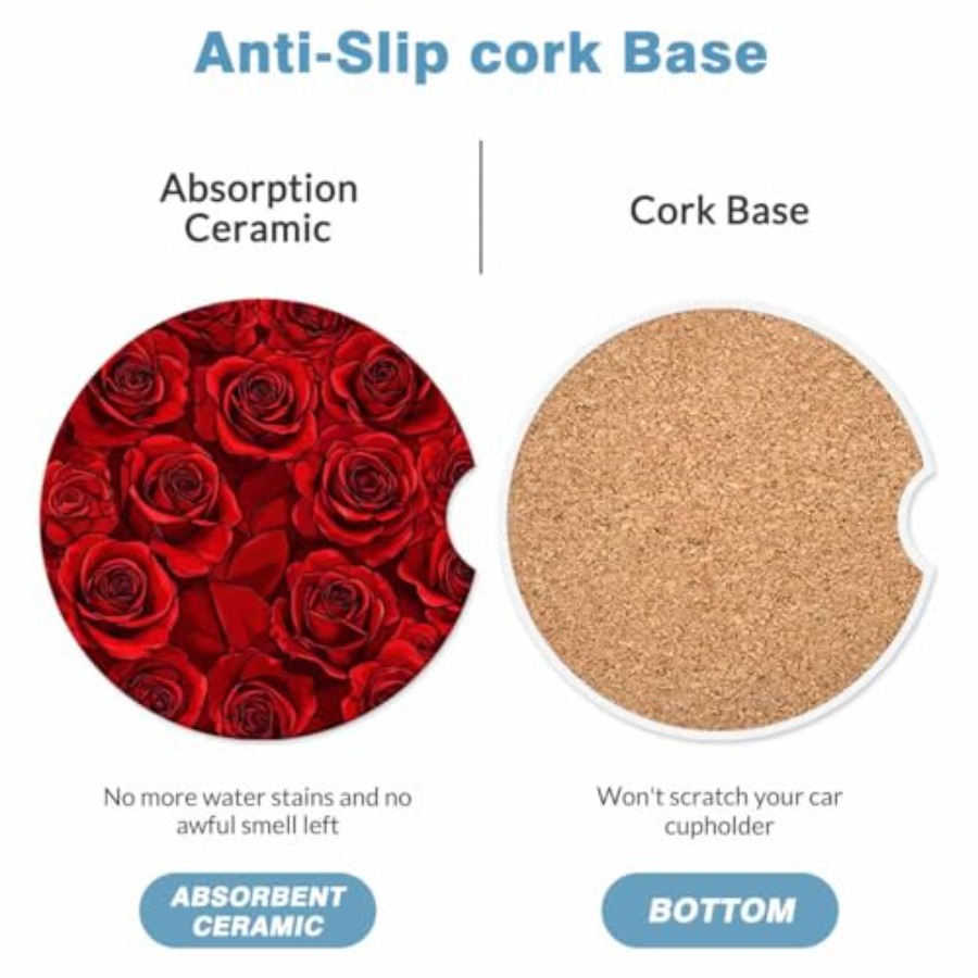 2 Pack Car Cup Holder Coaster  - Car Accessories Cork incelemesi ve fiyatı