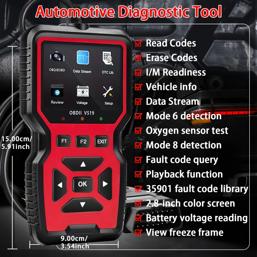 V519 V539 Professional OBD2 Sc - Obd2 Scanner incelemesi ve fiyatı