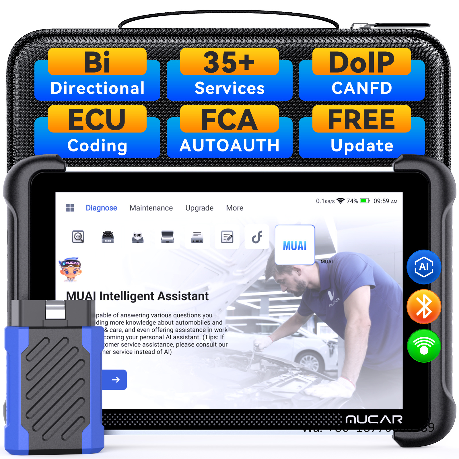 MUCAR 892BT AI Intelligent Dia - Obd2 Scanner incelemesi ve fiyatı