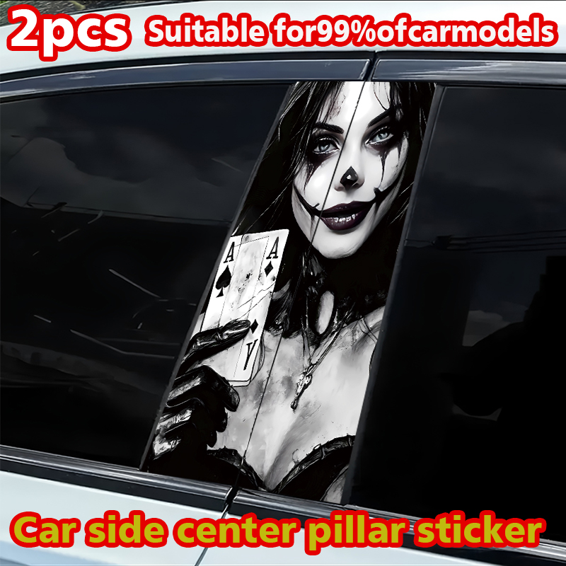 2pcs car B-pillar stickers Jok - Car Accessories Must Have incelemesi ve fiyatı