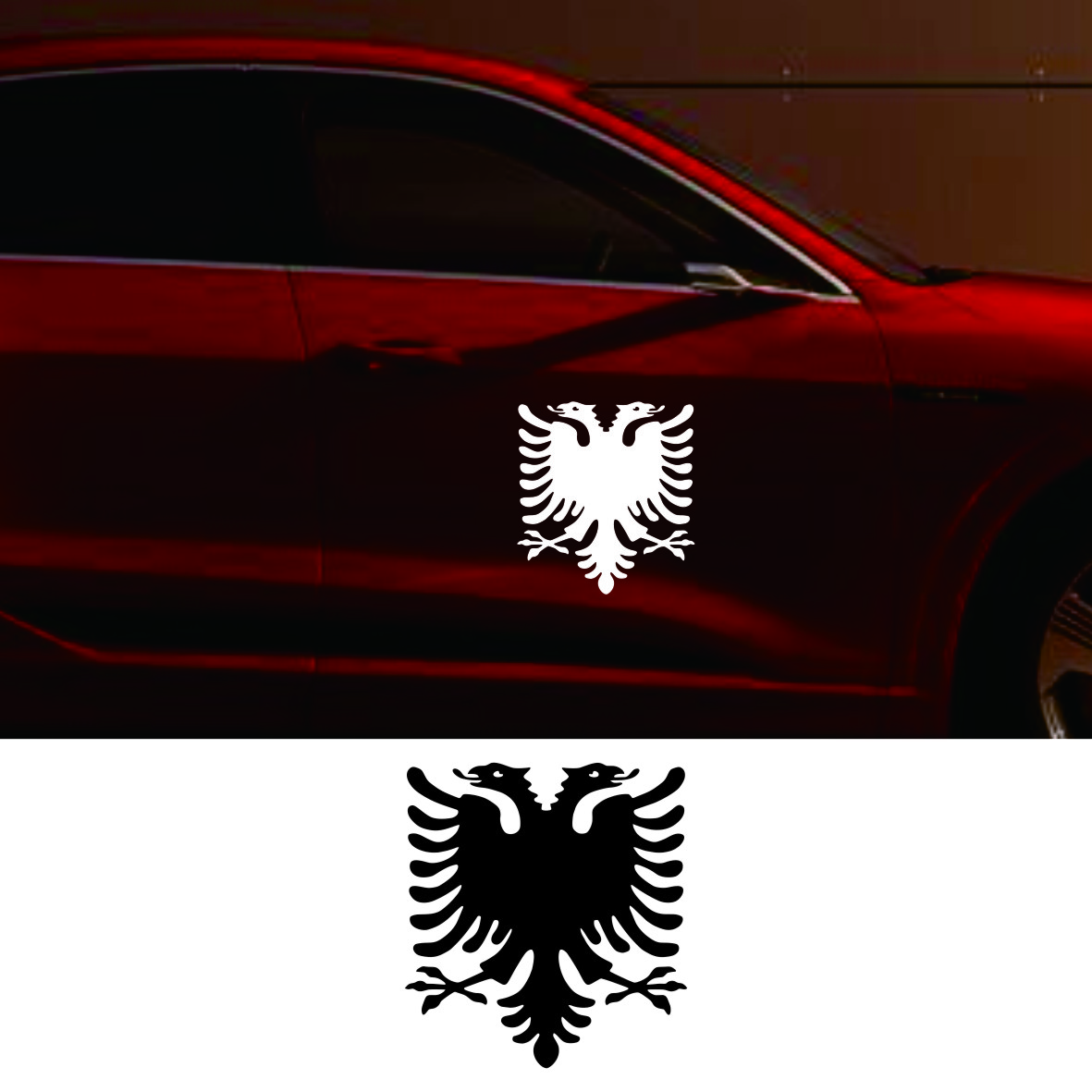 Vinyl Decal Albanian Double He - Car Accessories Lebanon incelemesi ve fiyatı
