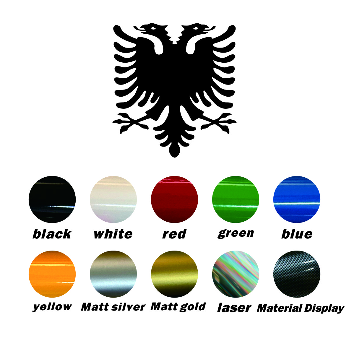 Vinyl Decal Albanian Double He - Car Accessories Lebanon incelemesi ve fiyatı