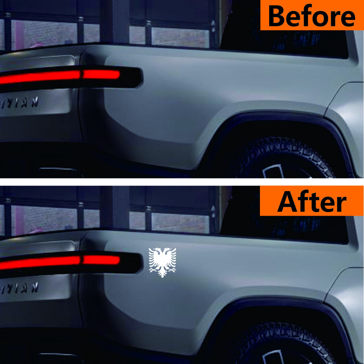 Vinyl Decal Albanian Double He - Car Accessories Lebanon incelemesi ve fiyatı